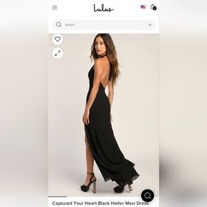 Black Halter Dress from Lulu's